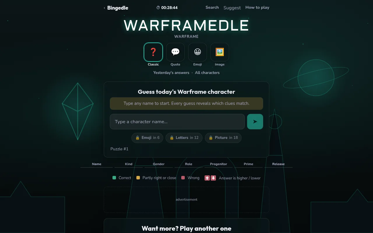 Warframedle