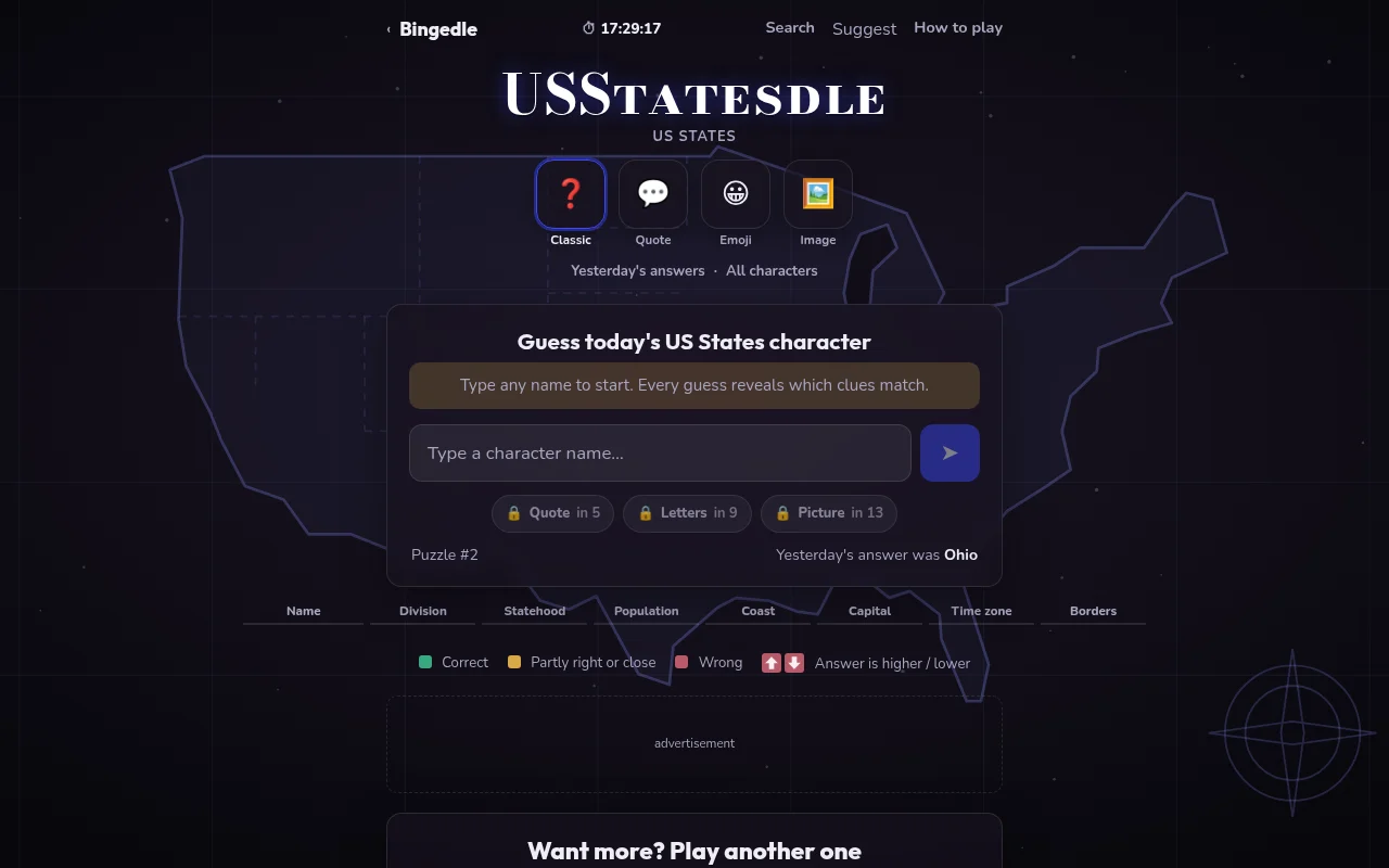 USStatesdle