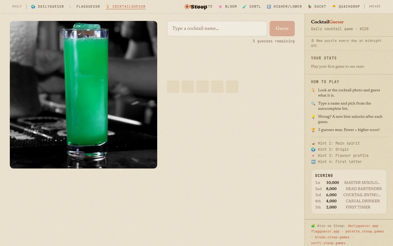 CocktailGuessr