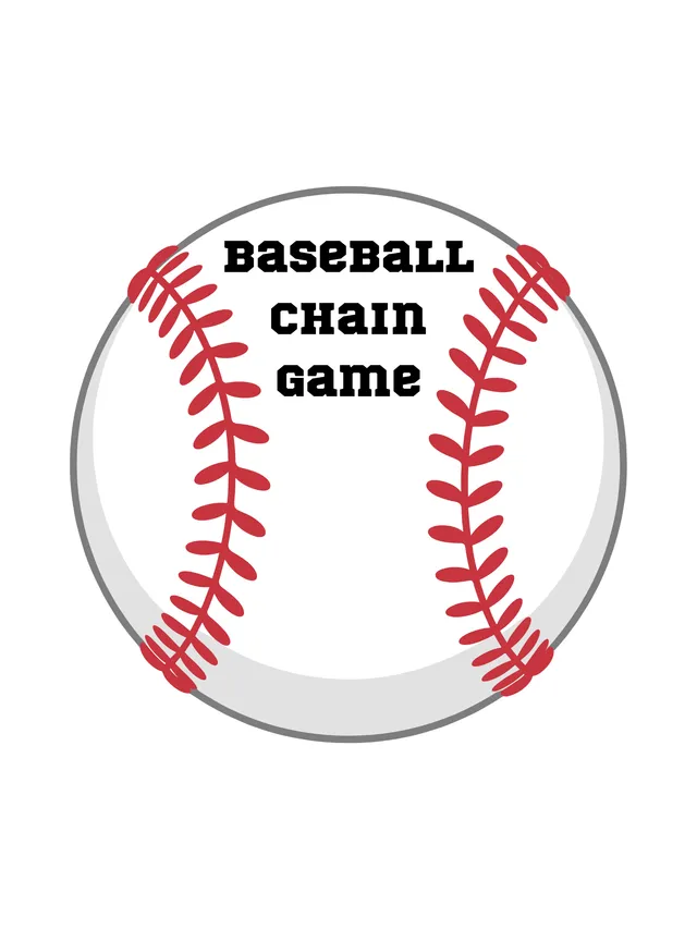 Baseball Name Chain