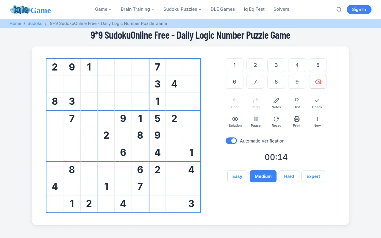 IQiQGame Sudoku
