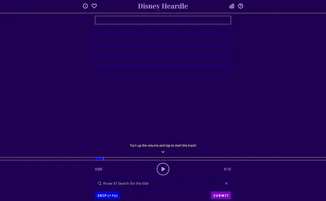 Disney Heardle