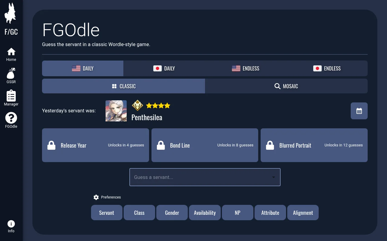 FGOdle
