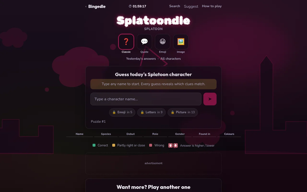 Splatoondle