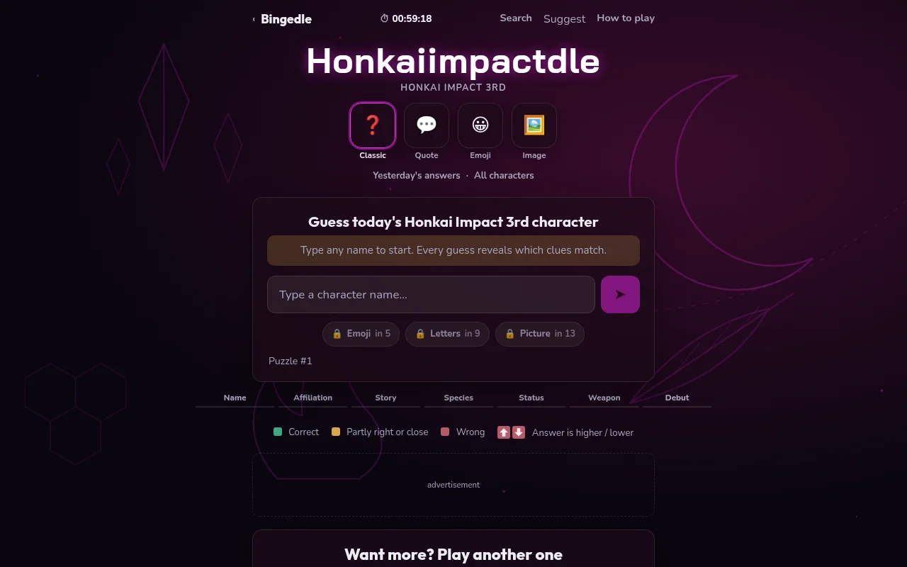 Honkaiimpactdle