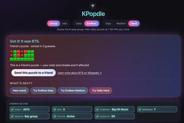 KPopdle