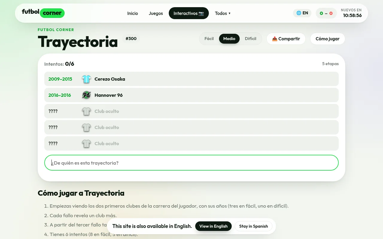 Trayectoria