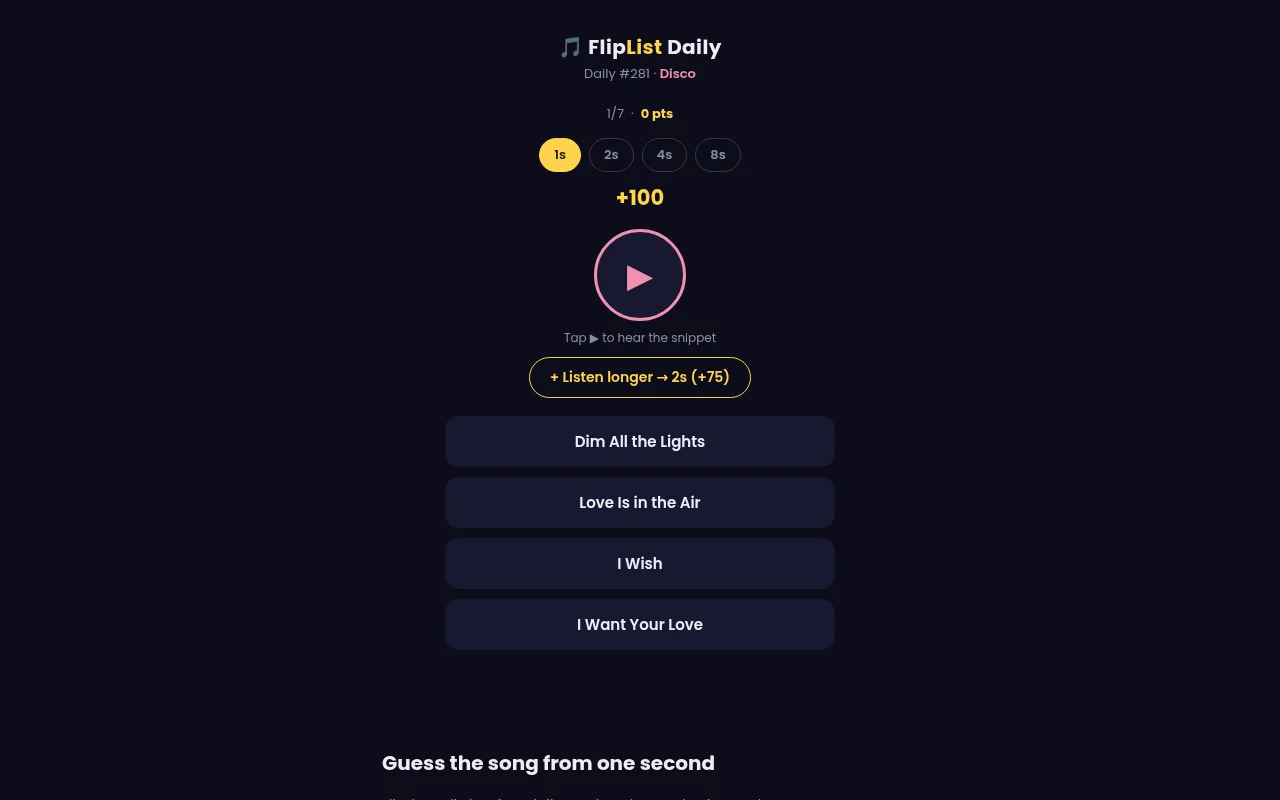 FlipList Daily