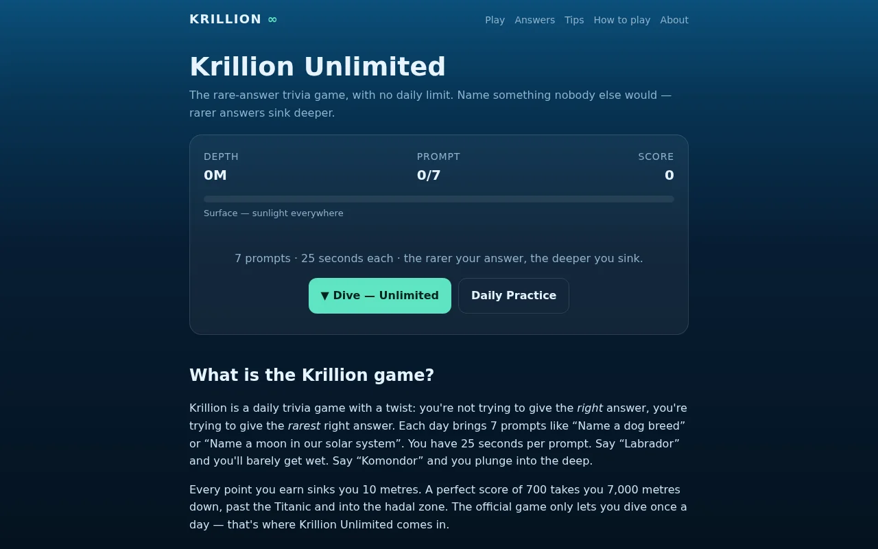 Krillion Unlimited