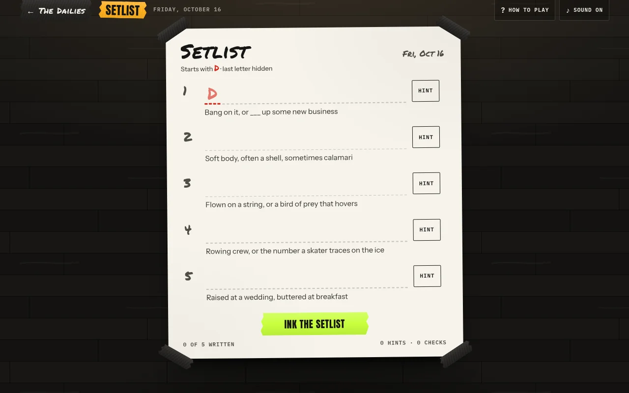 Setlist