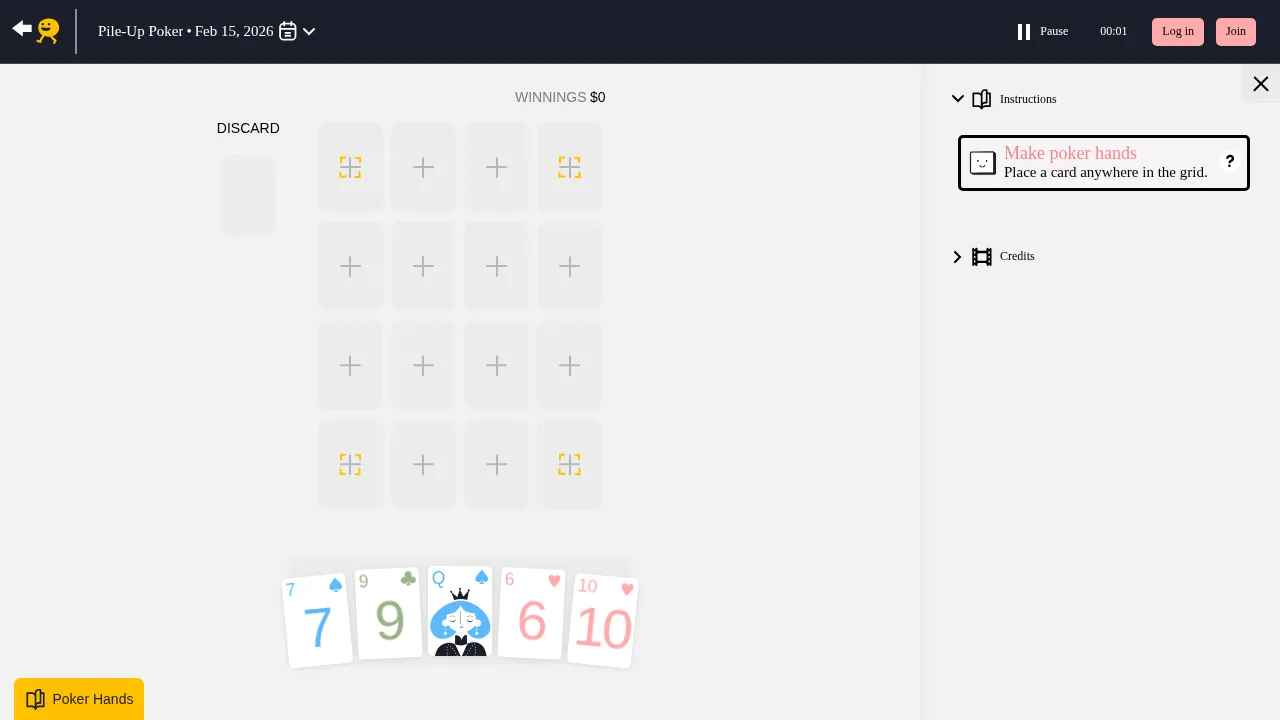 Puzzmo - Pile-Up Poker