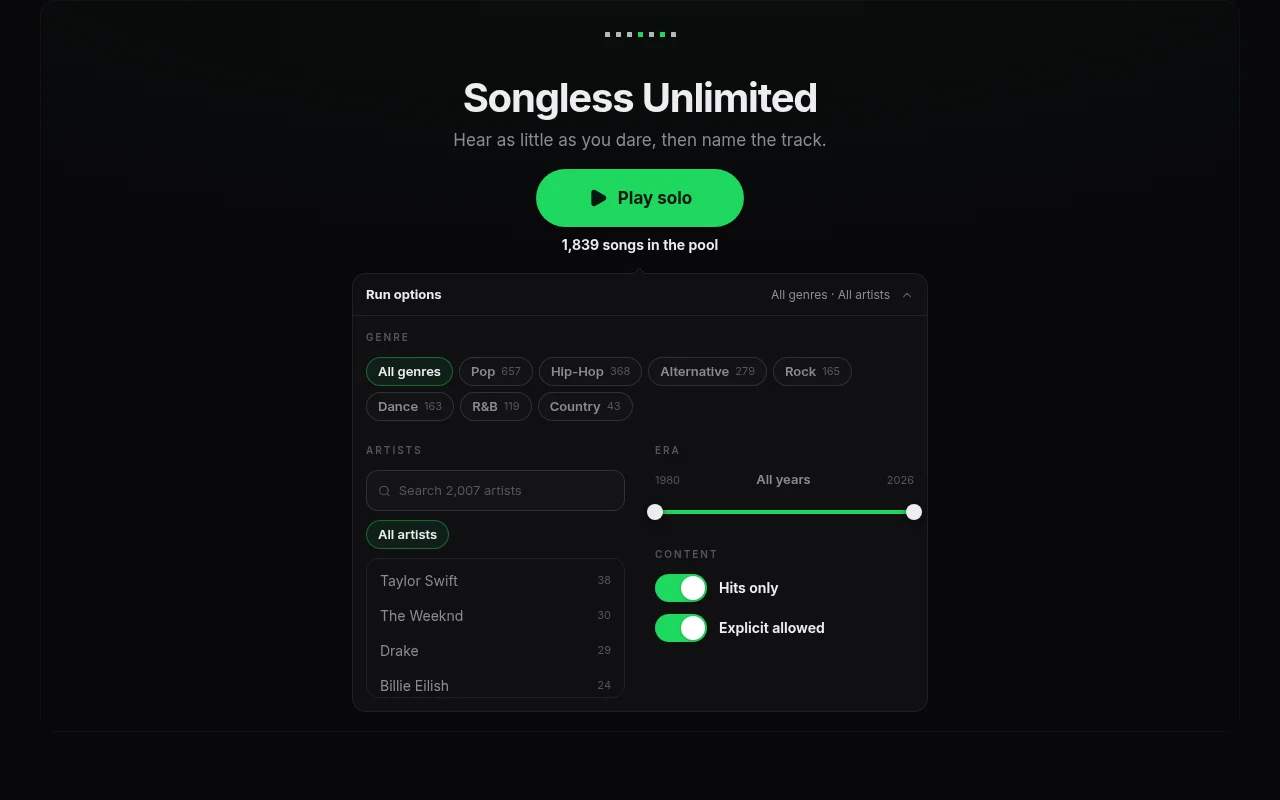Songless Unlimited