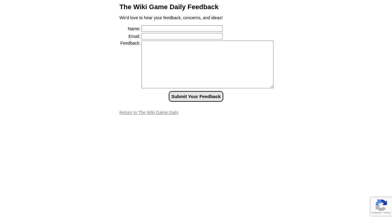 The Wiki Game Daily