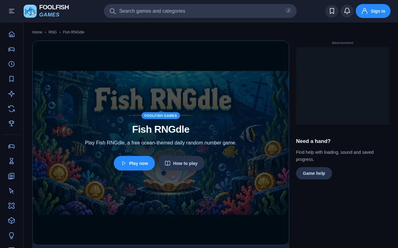 Fish RNGdle