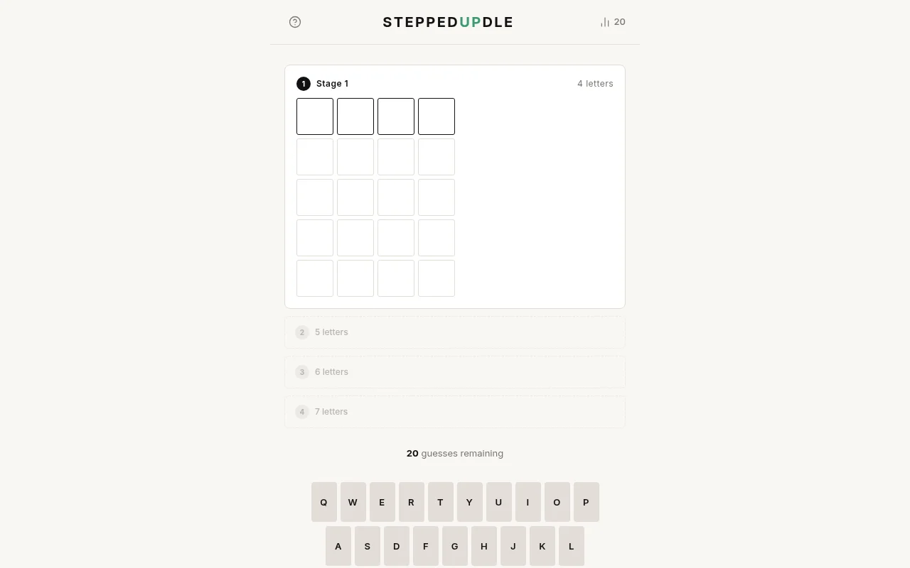SteppedUpdle
