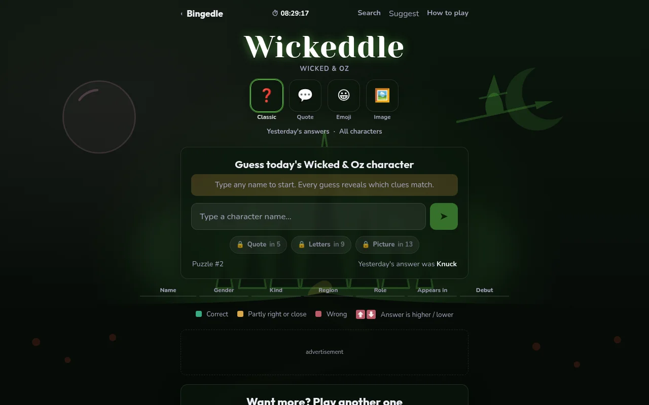 Wickeddle