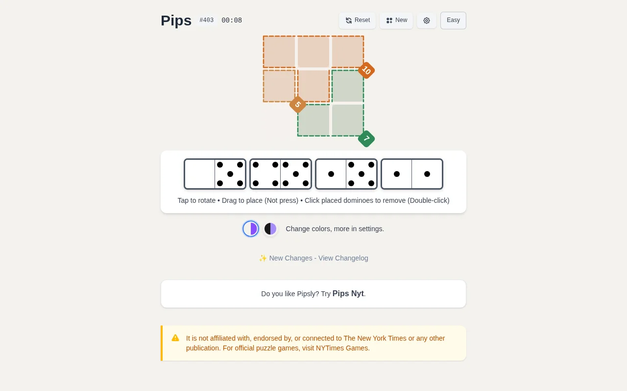 Pips Game
