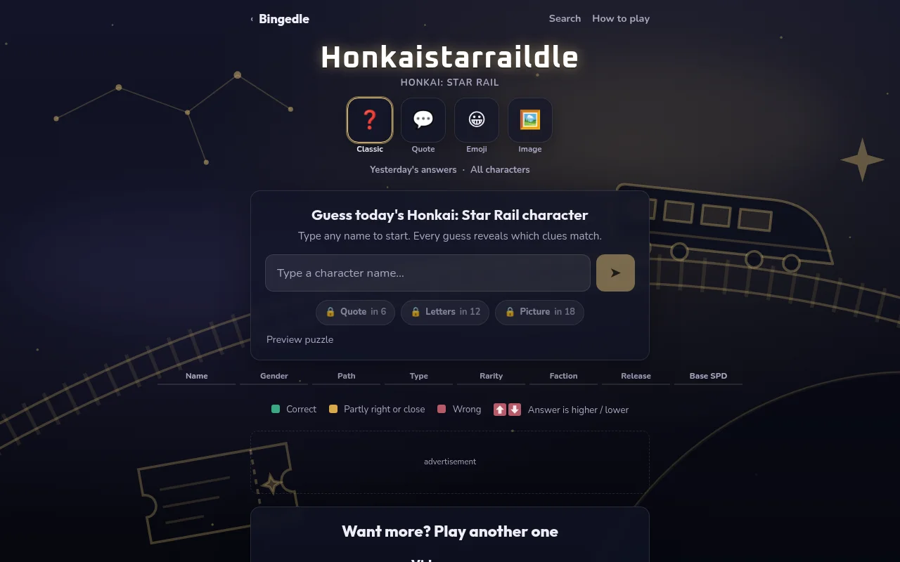 Honkaistarraildle