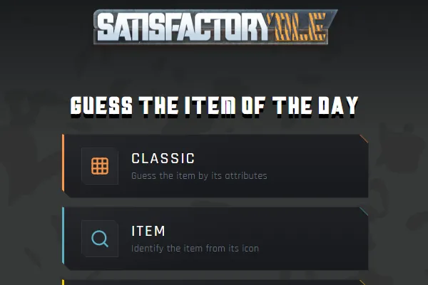 Satisfactorydle