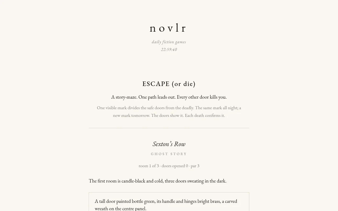 Escape (or die)