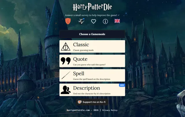 Harrypotterdle