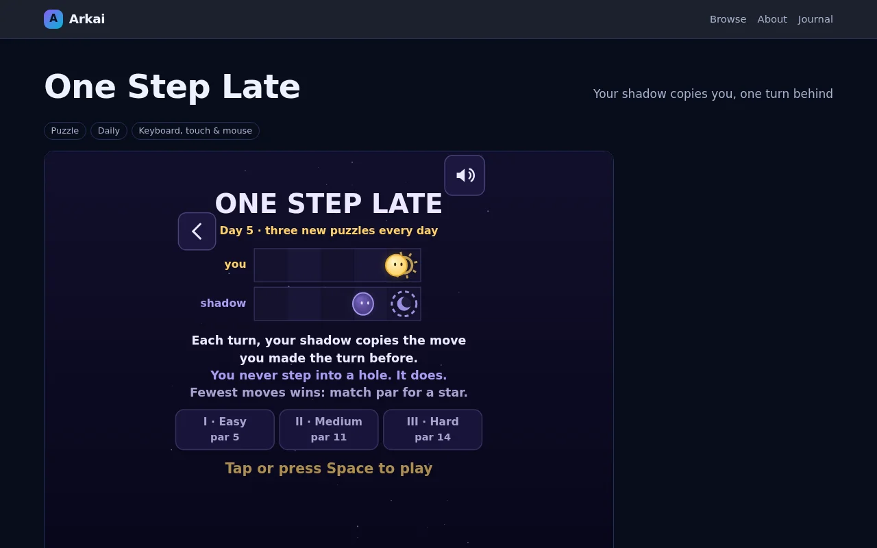One Step Late