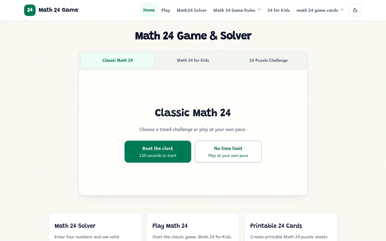 Math 24 Game