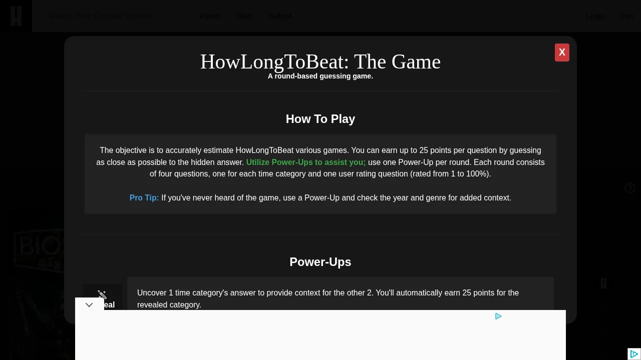 HowLongToBeat Daily Challenge