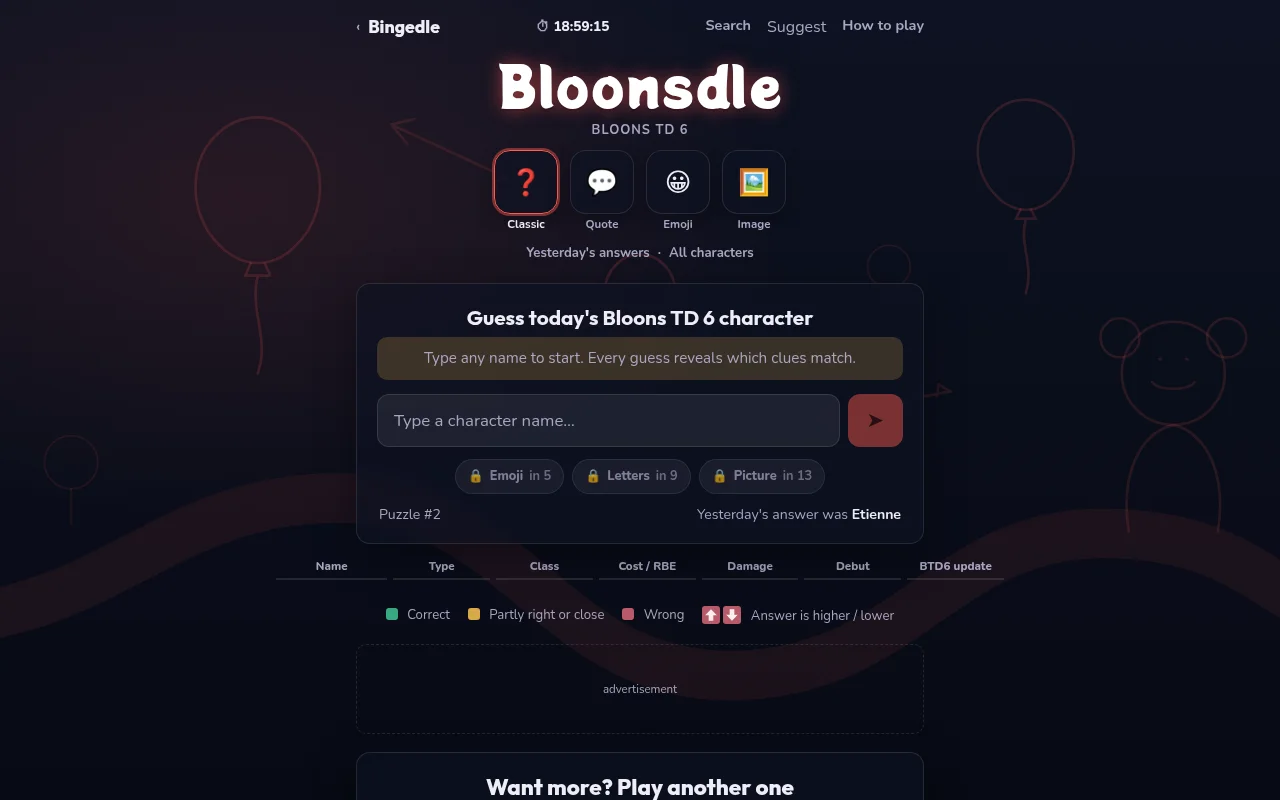 Bloonsdle