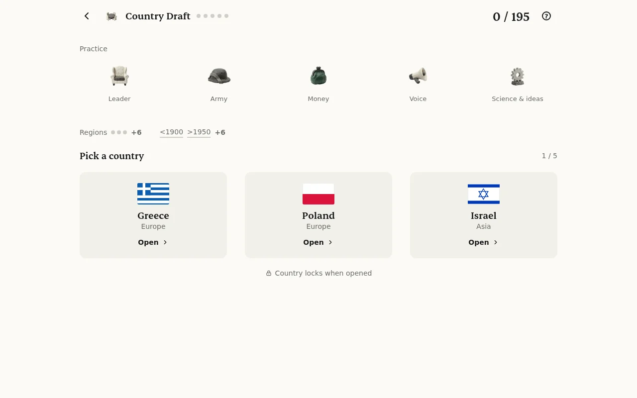 Country Draft