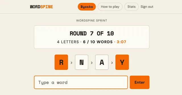 Wordspine