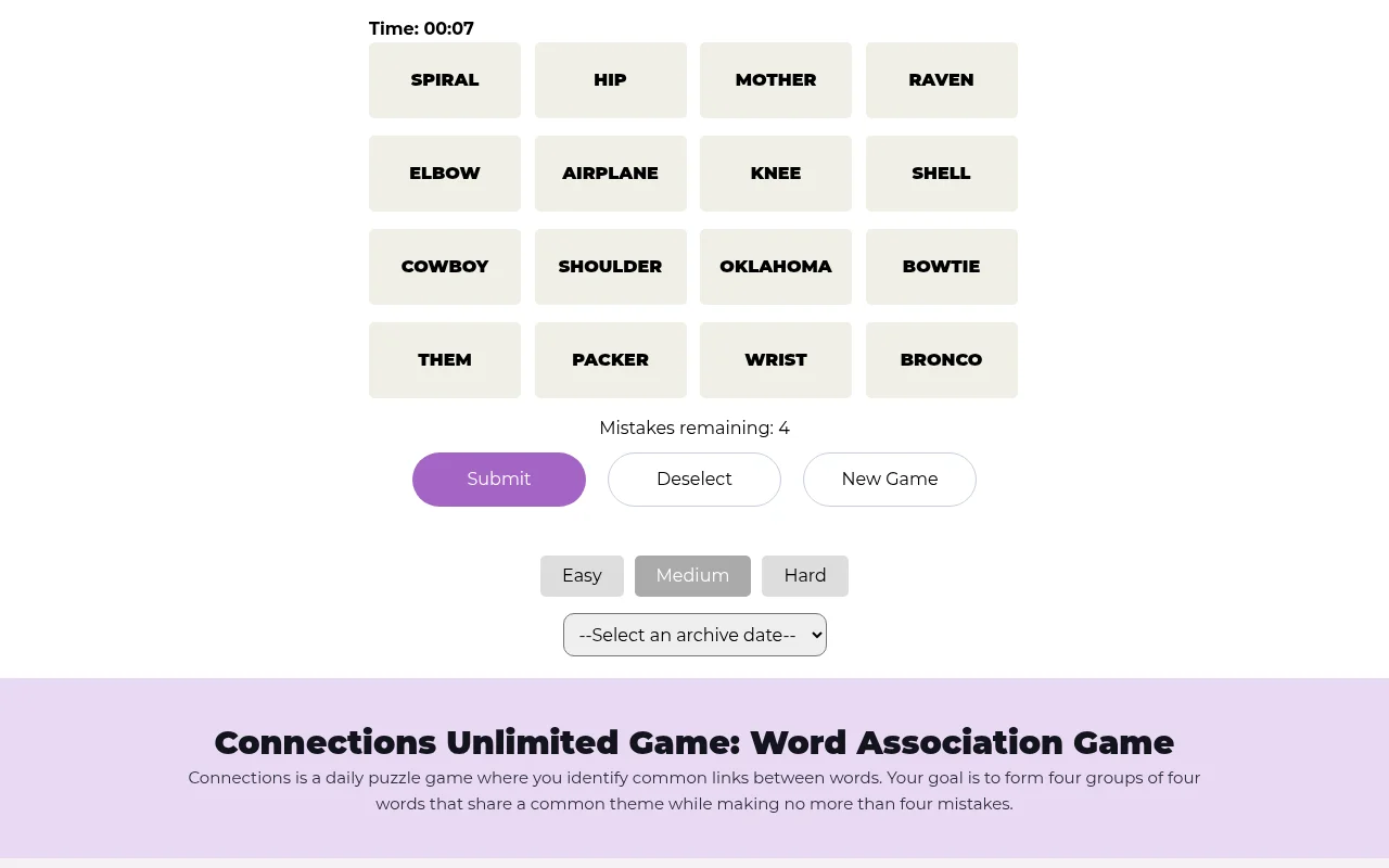 Word Association Game