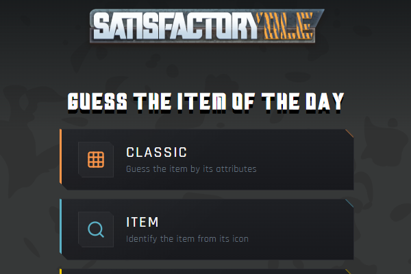 Satisfactorydle