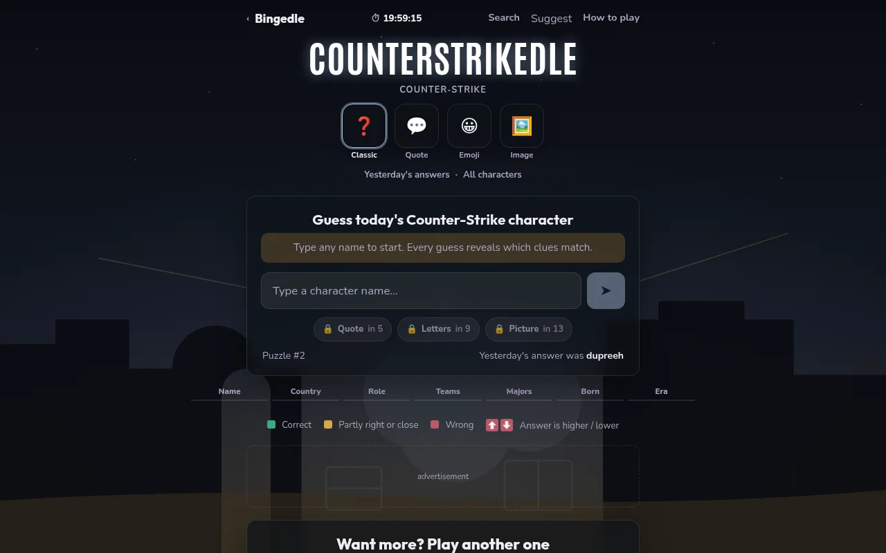 Counterstrikedle