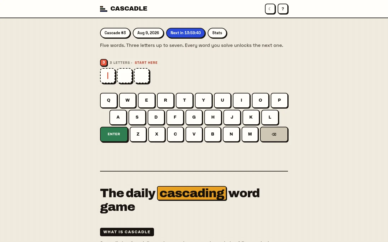 Cascadle
