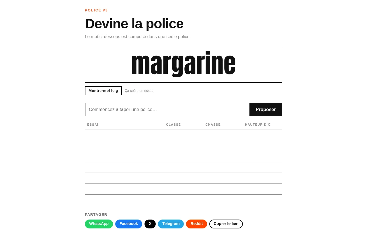 Guess the Font