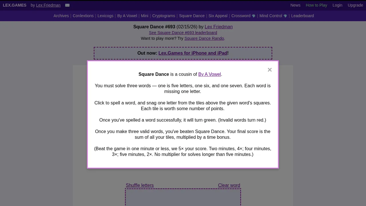 Lex.Games - Square Dance