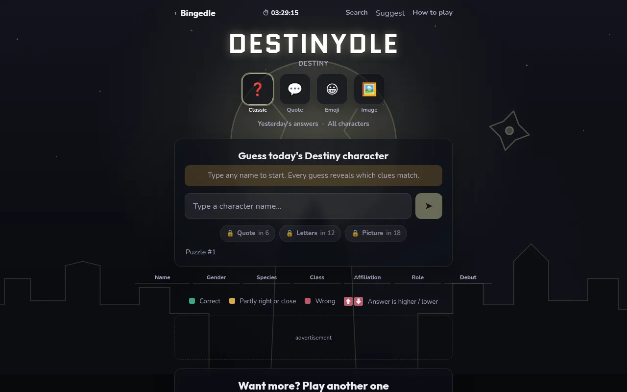 Destinydle