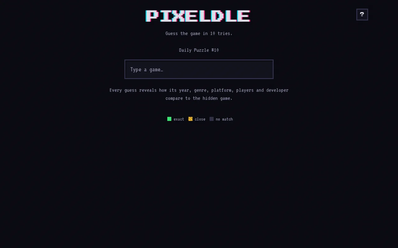 Pixeldle