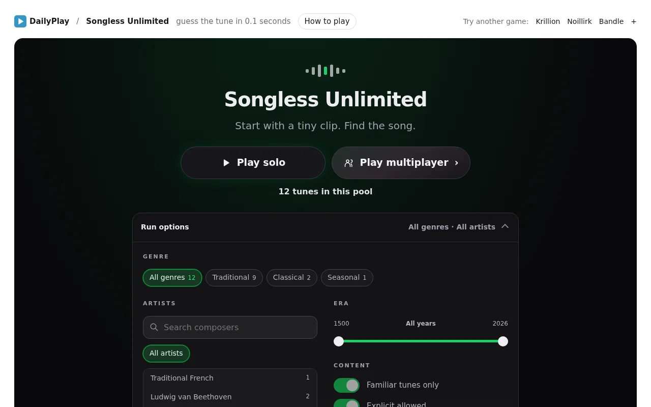Songless Unlimited