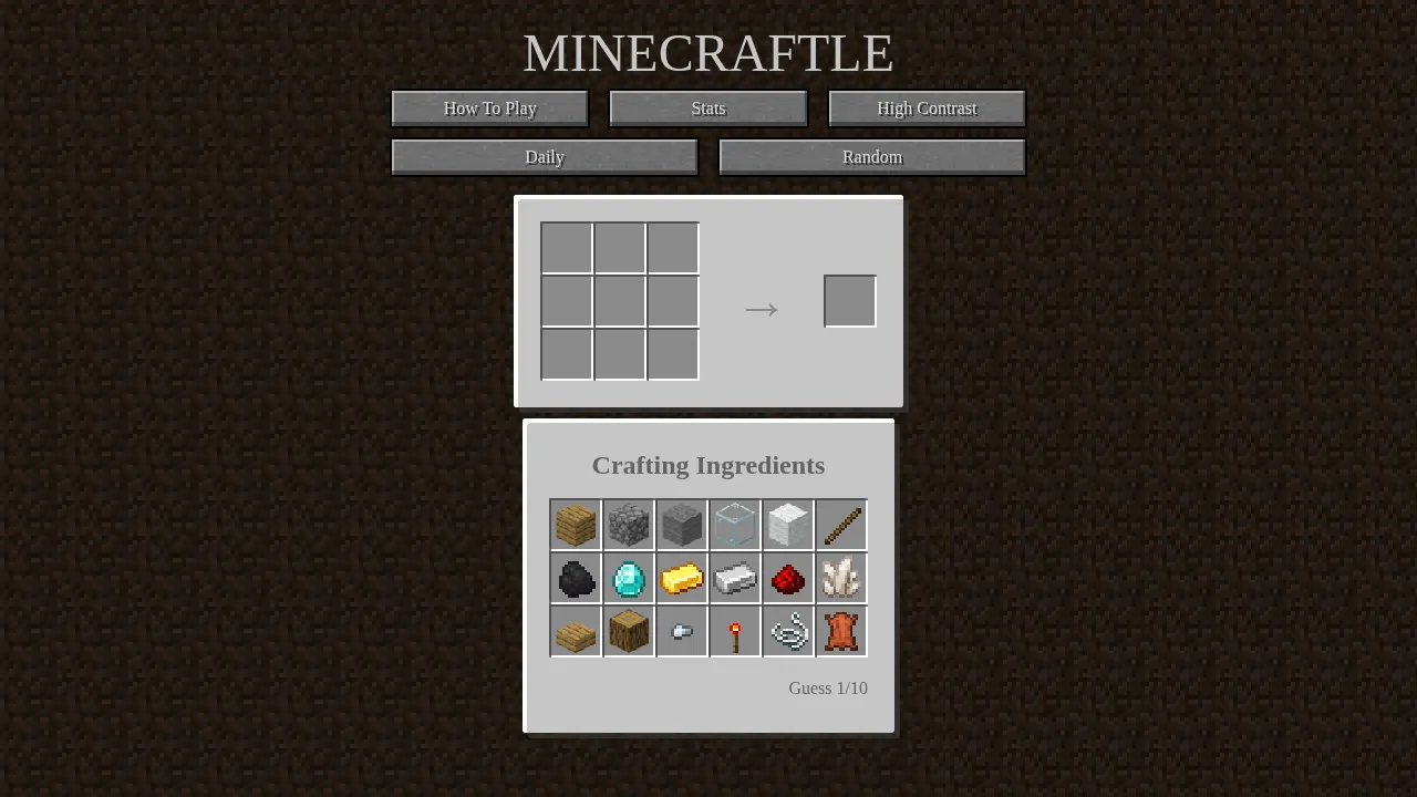 Minecraftle