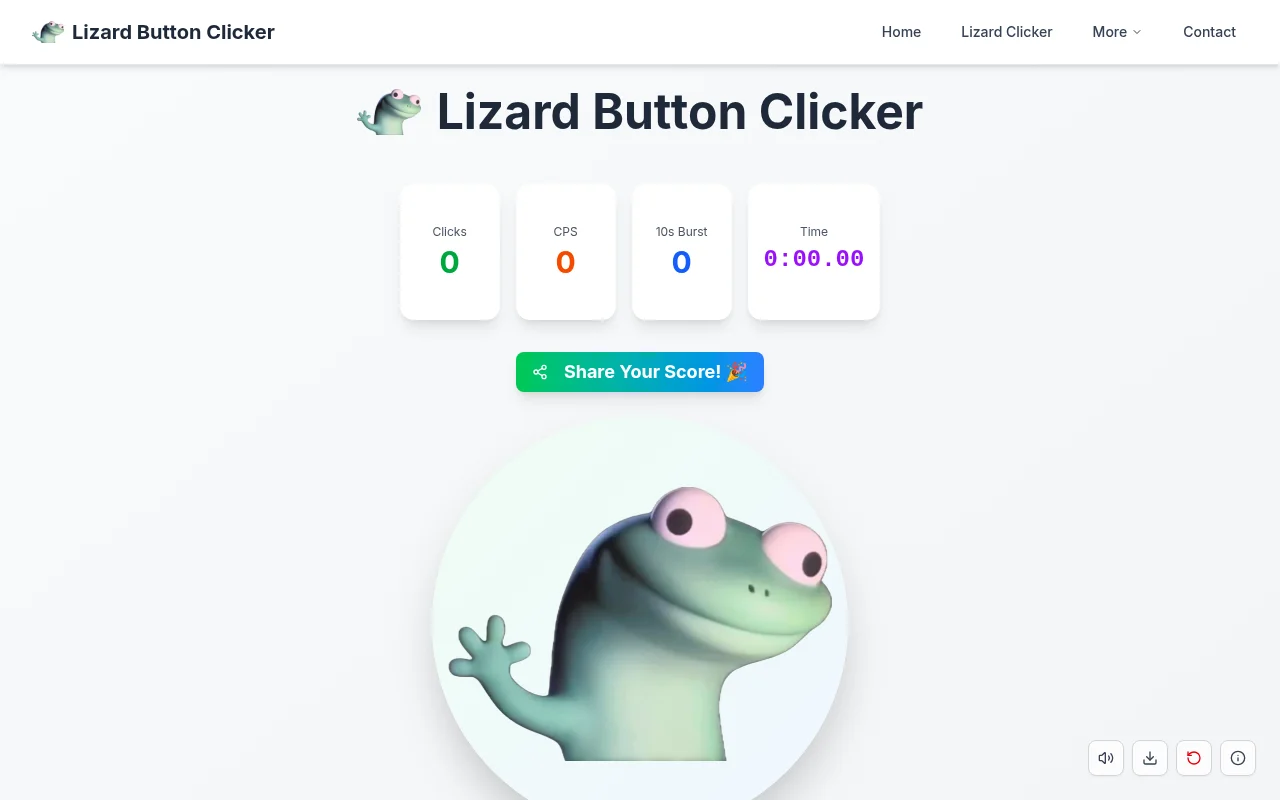 Lizard Button Clicker
