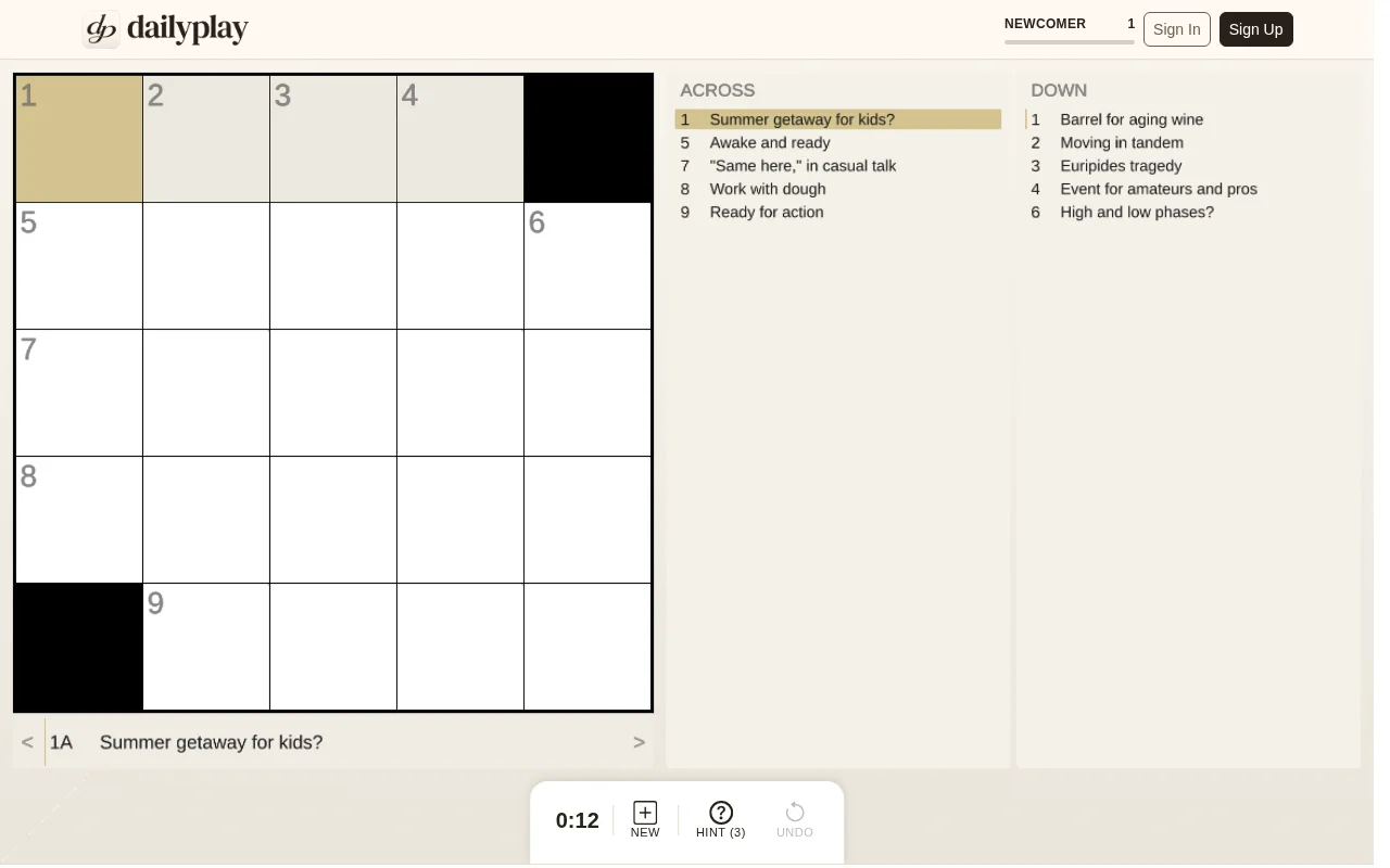 DailyPlay Crossword Mini