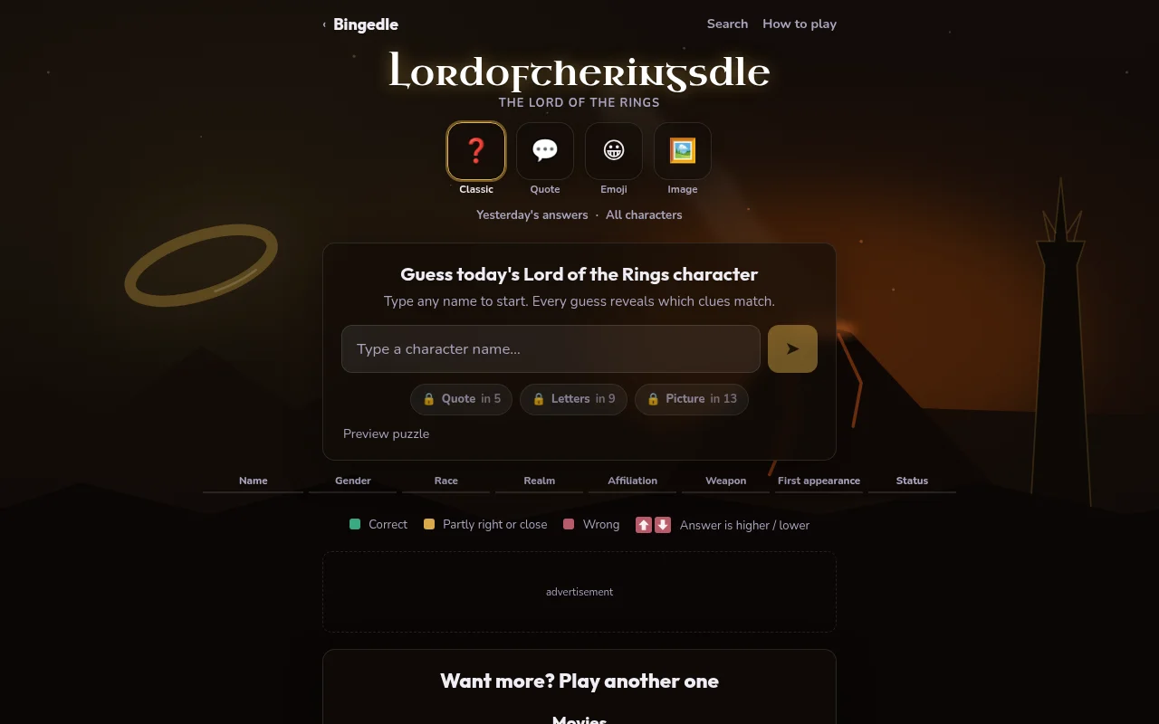 Lordoftheringsdle