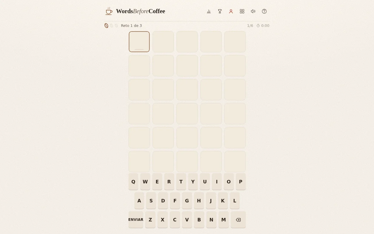 Words Before Coffee