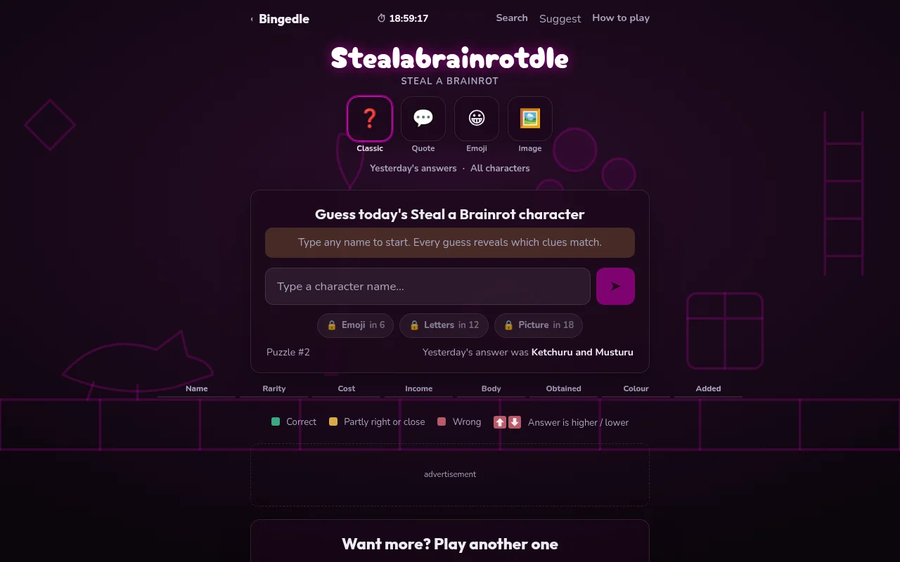 Stealabrainrotdle