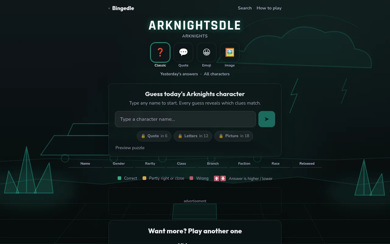 Arknightsdle