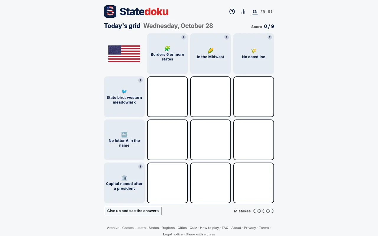 Statedoku