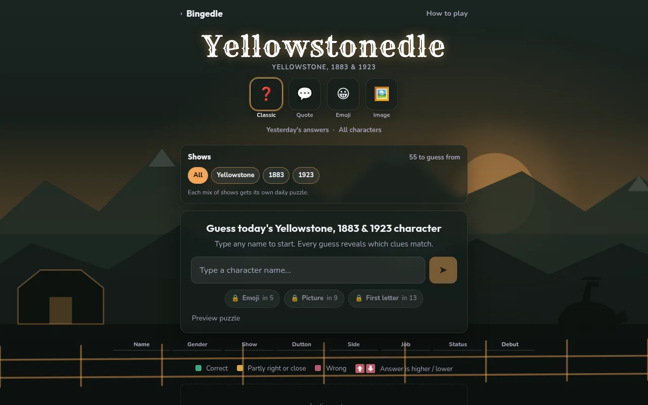 Yellowstonedle