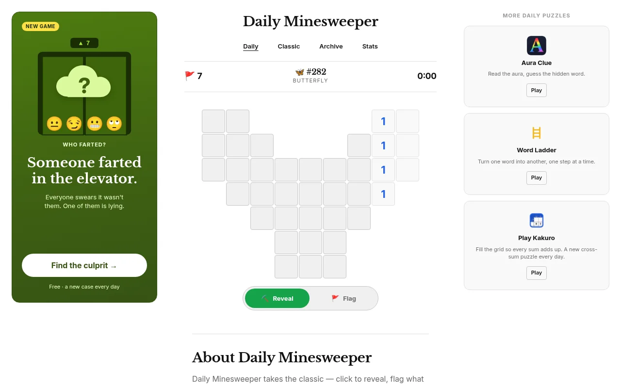 Daily Minesweeper